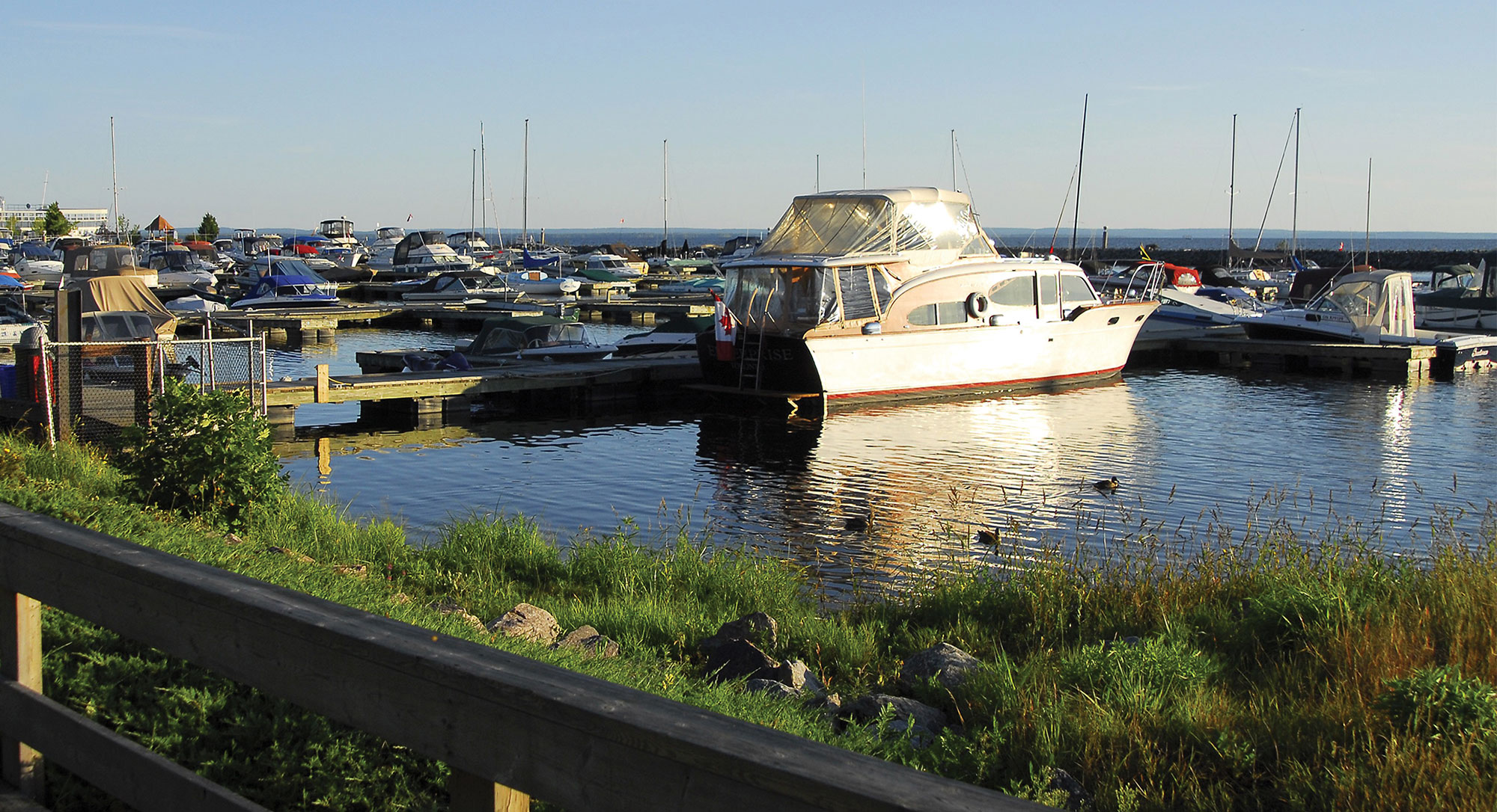 Boats at the North Bay Waterfront Marina Boats at the North Bay Waterfront Marina