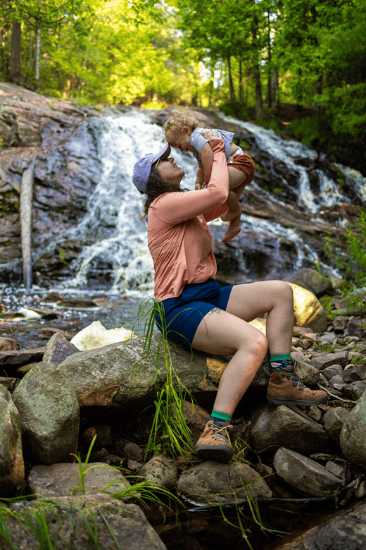 family friendly waterfall hike duchesnay falls north bay 