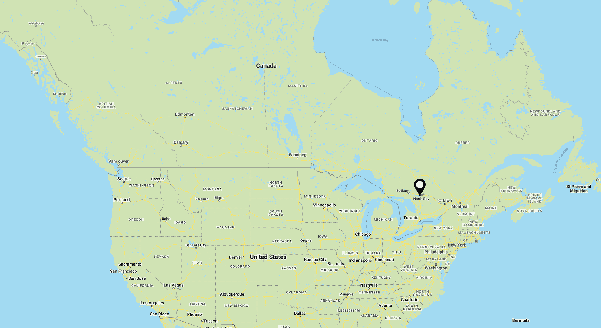 Tourism North Bay Map