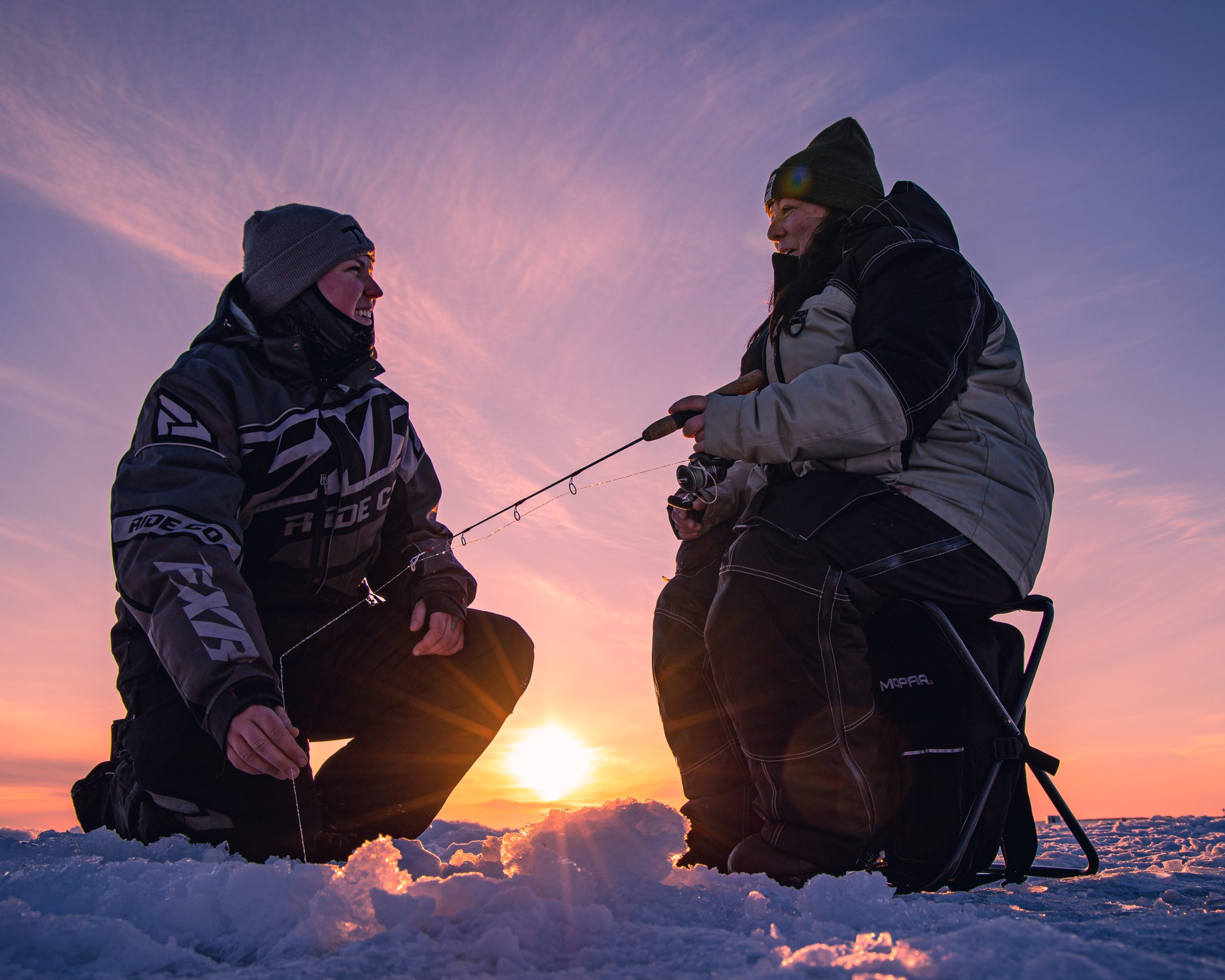 Ice fishing on Lake Nipissing ice fishing northbay