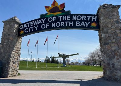 North Bay Gateway Arch and CF100 Canuck Memorial