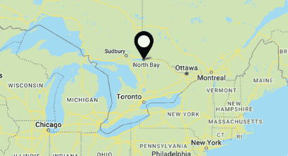 Where is North Bay Map