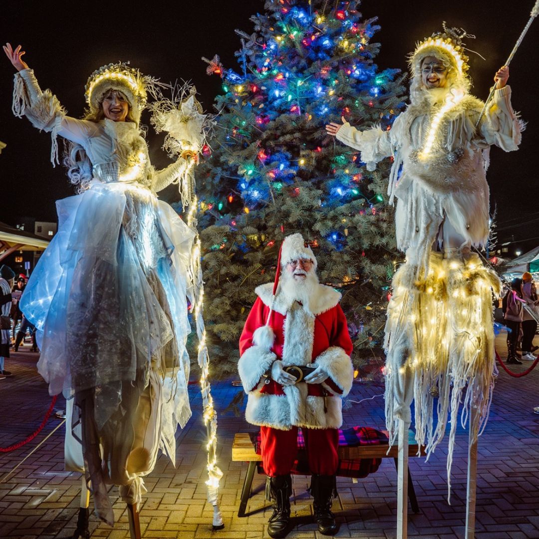 2025 Winter Market North Bay 2025 Winter Market North Bay Santa Stilt Walkers