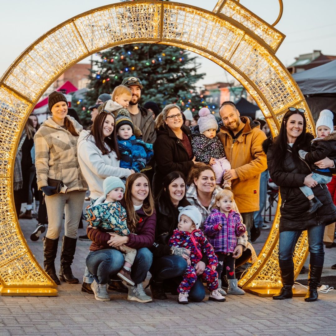 Winter Market North Bay Lights Selfie Winter Market North Bay Lights Selfie
