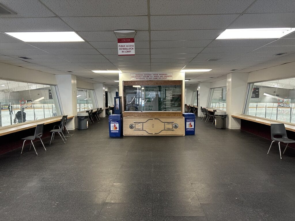 Pete Palangio Arena indoor seating