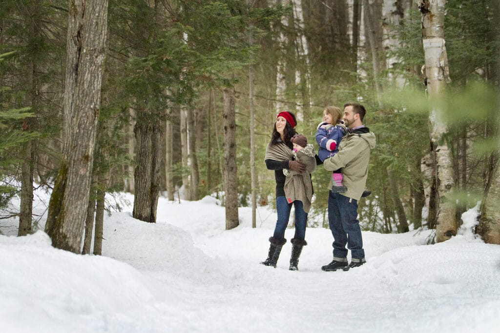 family-friendly winter hike North Bay Ontario