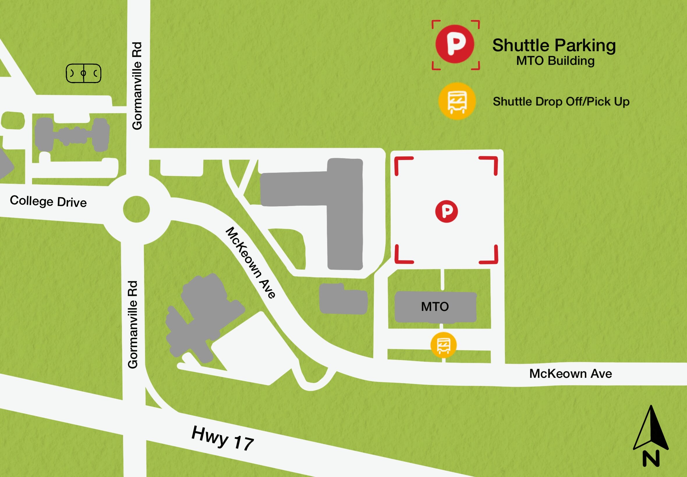 Shuttle FIFA parkign north bay