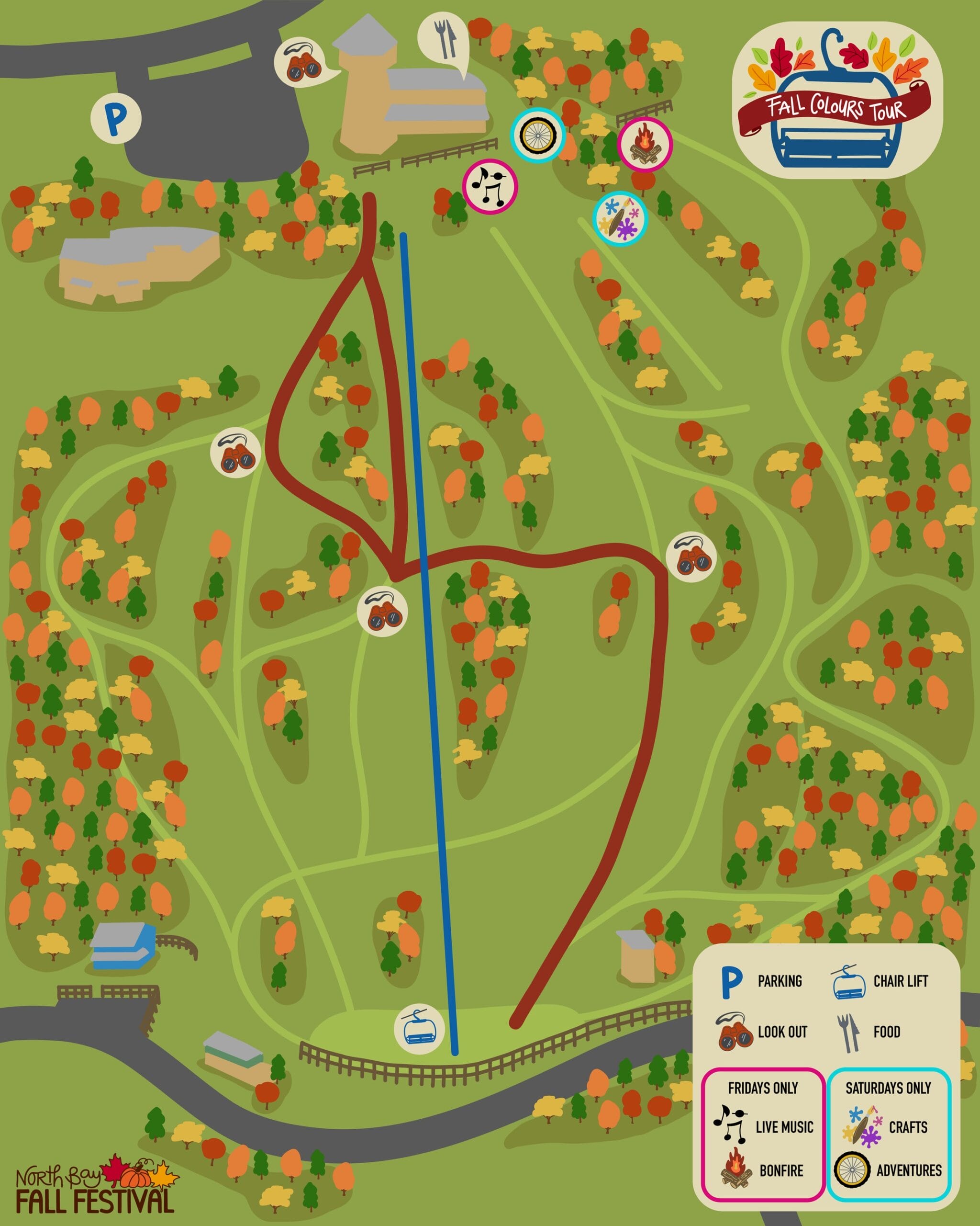 FALL COLOURS TOUR MAP